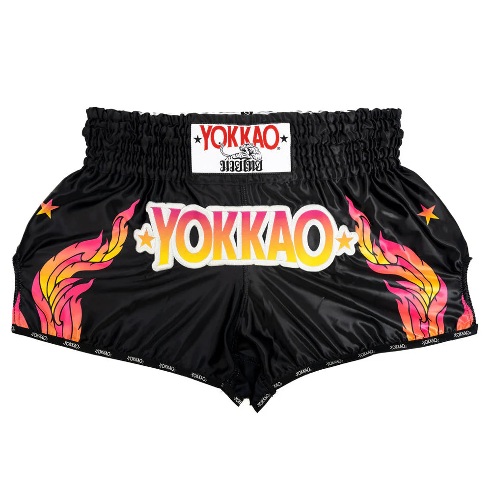Yokkao The Flame Muay Thai Shorts - Black