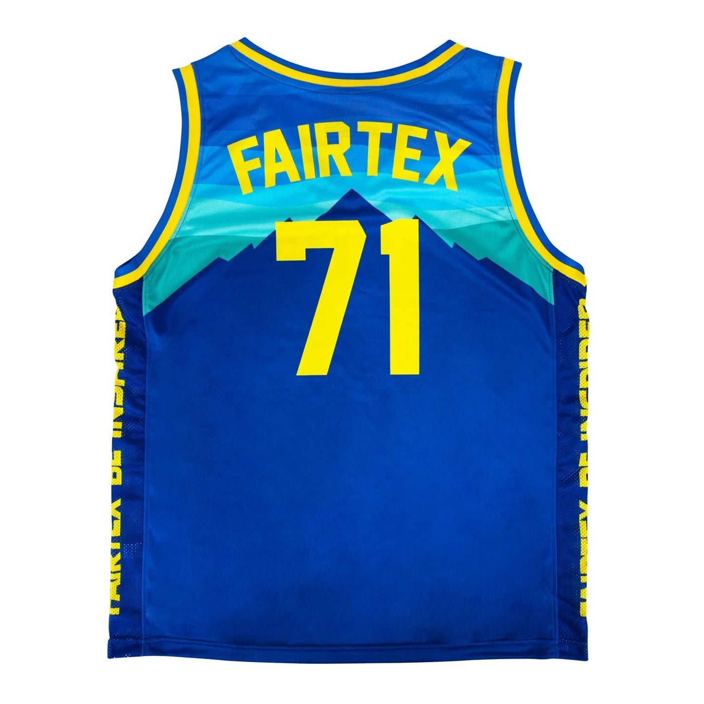 Fairtex Basketball Jersey Blue - Yellow - Stone Fight Shop