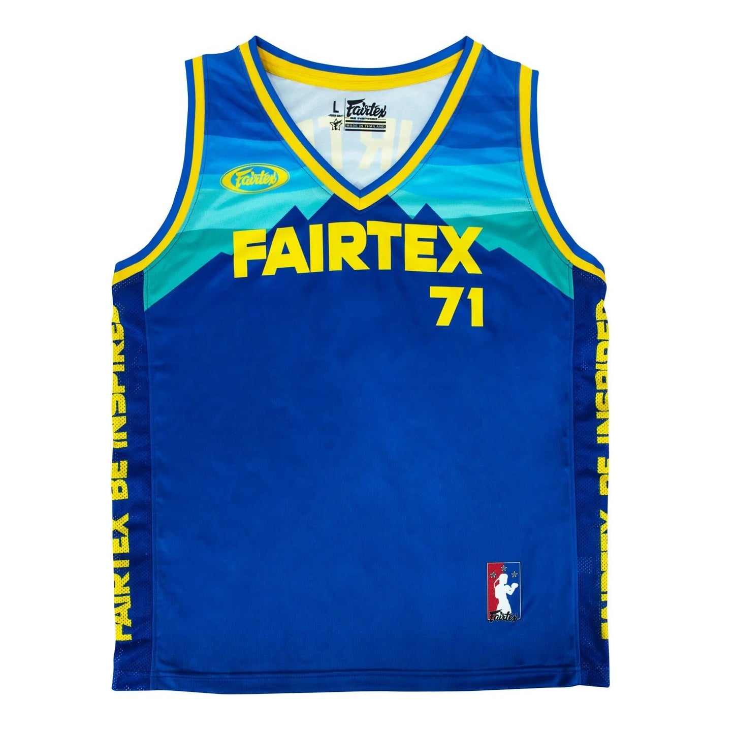 Fairtex Basketball Jersey Blue - Yellow - Stone Fight Shop