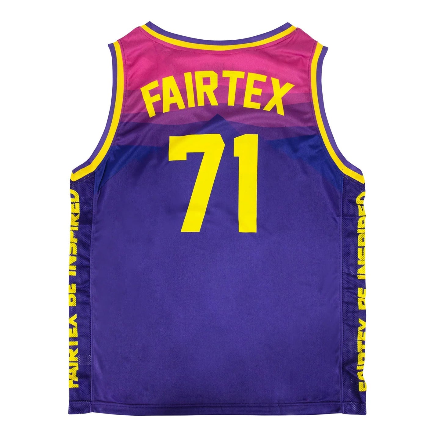 Fairtex Basketball Jersey Purple - Yellow - Stone Fight Shop