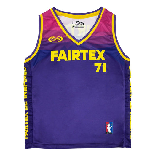 Fairtex Basketball Jersey Purple - Yellow - Stone Fight Shop