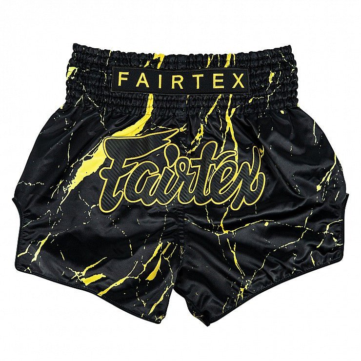 Fairtex Black Marble Muay Thai Shorts - Stone Fight Shop