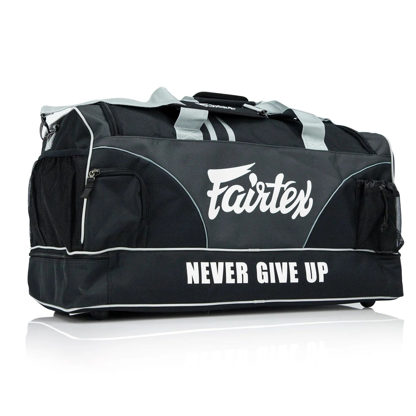 Fairtex Heavy Duty Gym Bag Black - Grey - Stone Fight Shop