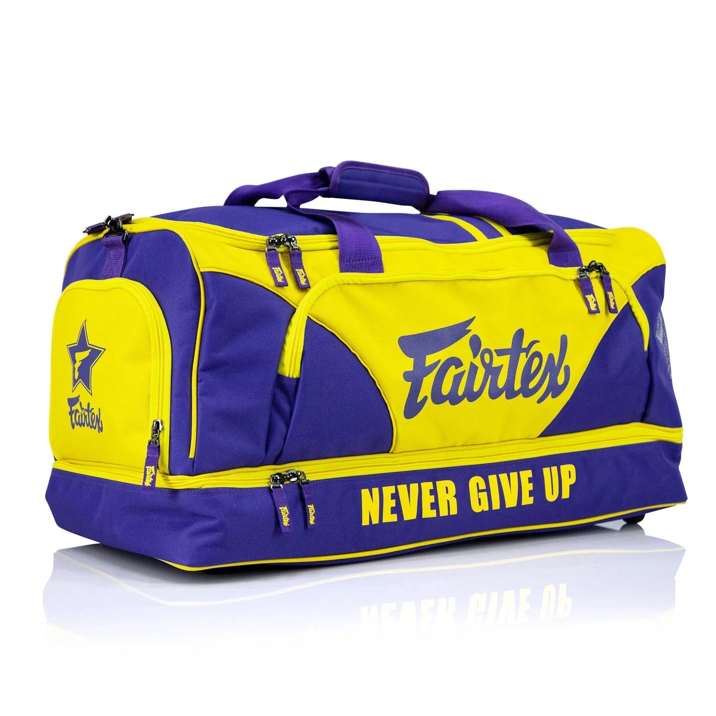 Fairtex Heavy Duty Gym Bag Purple - Yellow - Stone Fight Shop