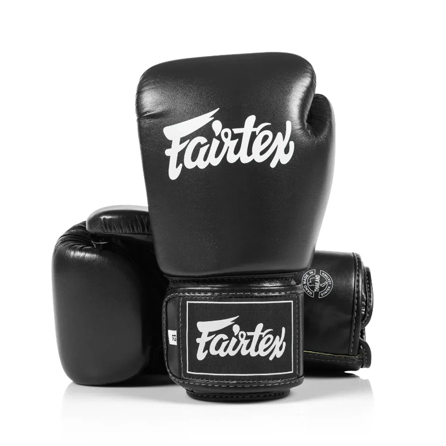 Fairtex Microfibre Boxing Gloves - Black - Stone Fight Shop