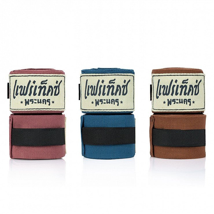 Fairtex Phra Nakhon Retro Wraps Set of 3 Pairs - Stone Fight Shop