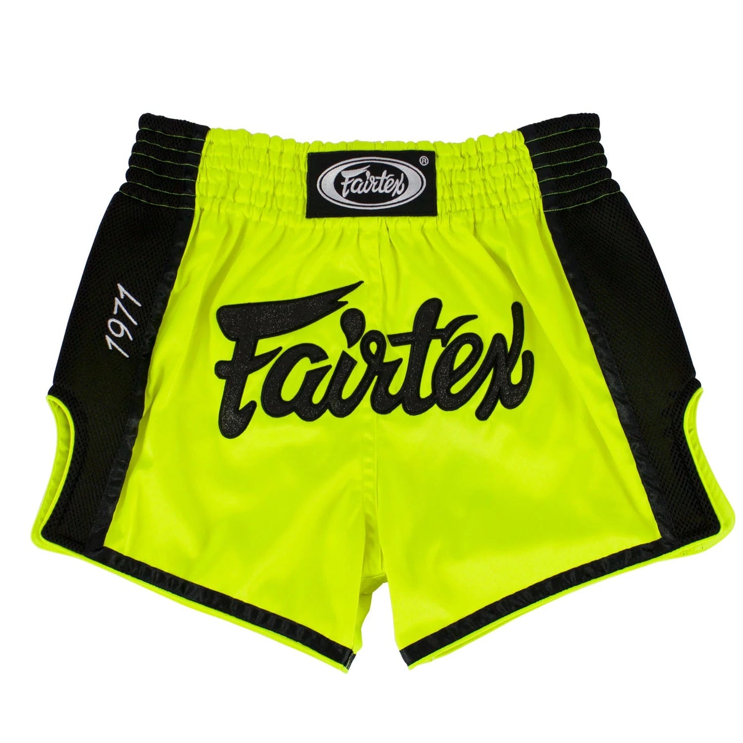 Fairtex Slim Fit Lime Green Muay Thai Shorts - Stone Fight Shop