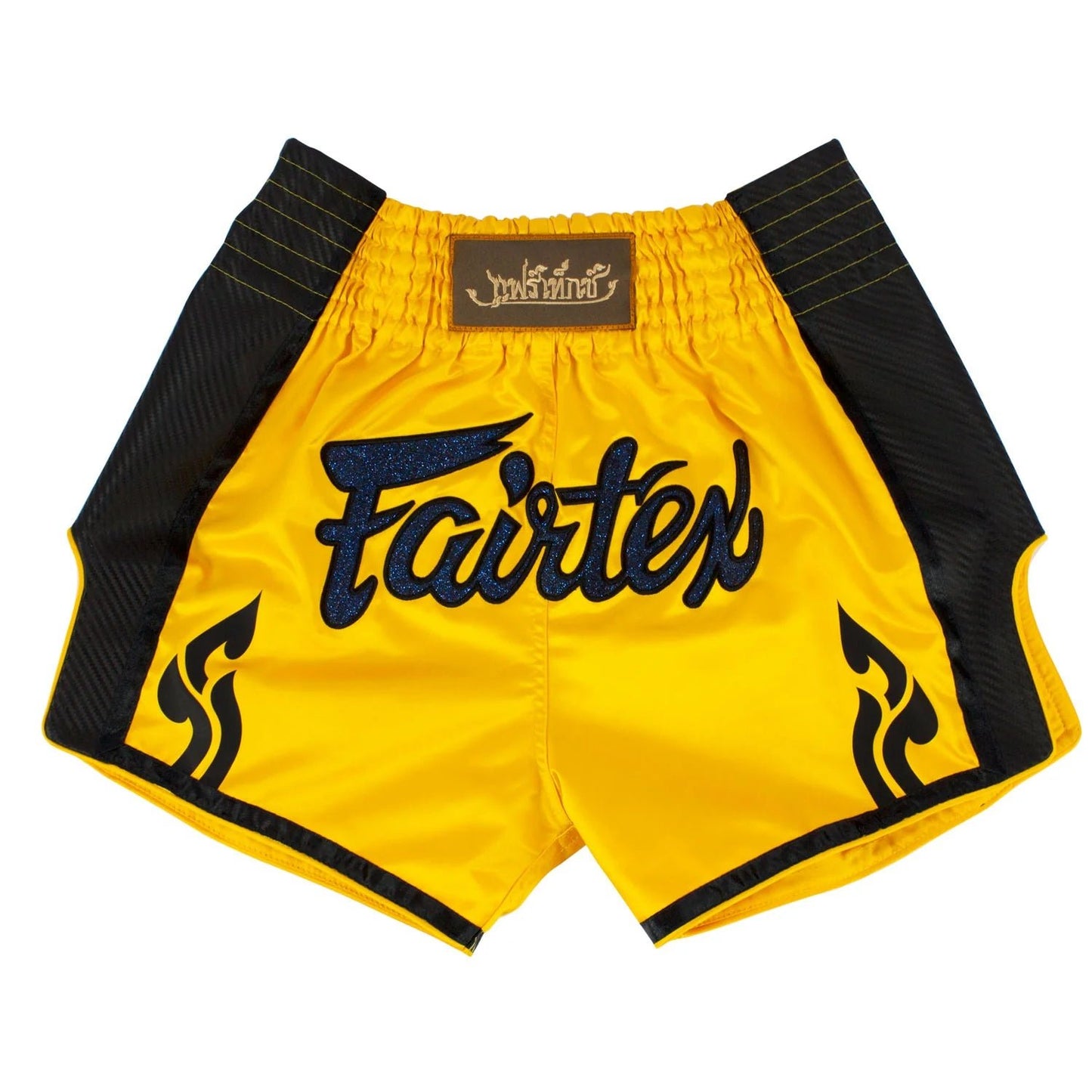 Fairtex Slim Fit Yellow Muay Thai Shorts - Stone Fight Shop
