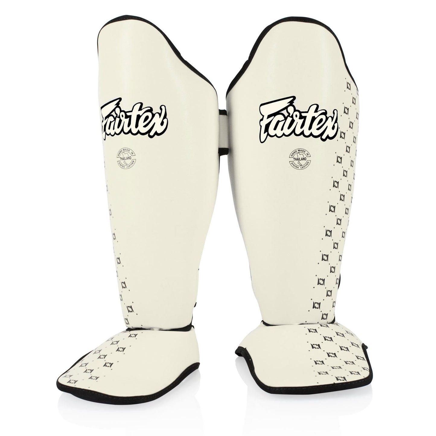 Fairtex White Shin Pads - Stone Fight Shop