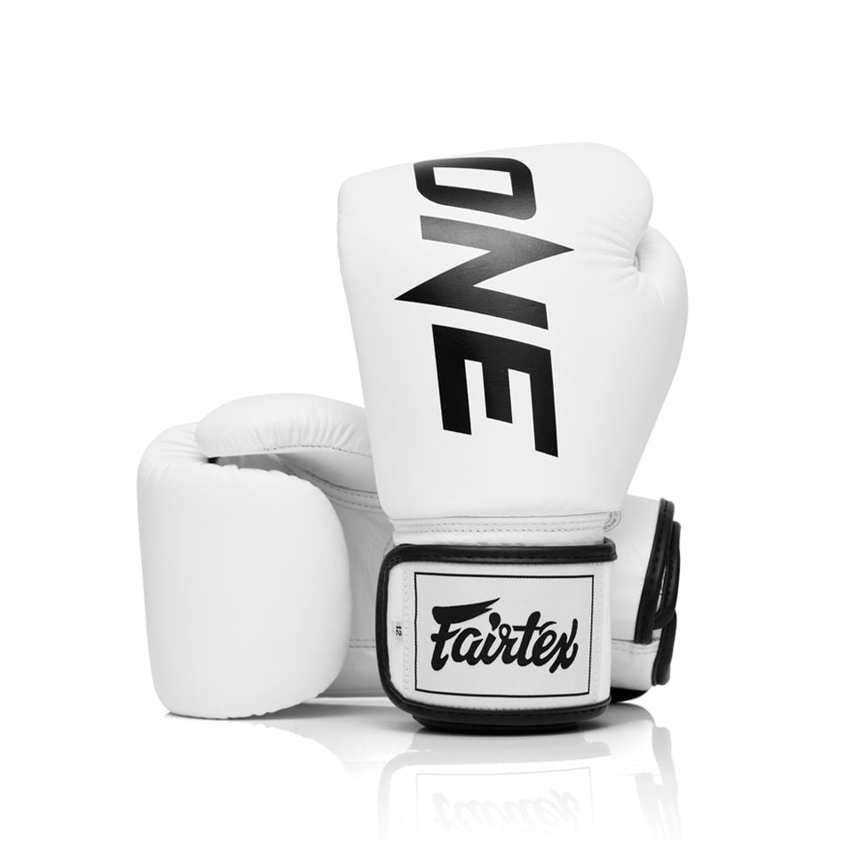 Fairtex X ONE Championship Boxing Gloves - White - Stone Fight Shop
