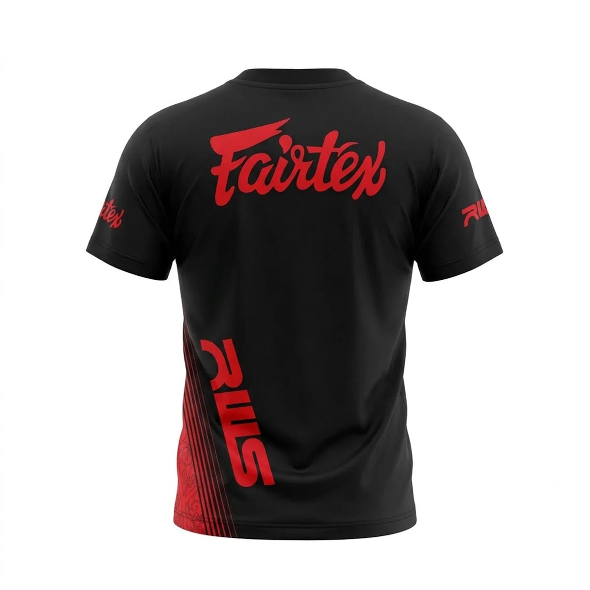 Fairtex x RWS T-Shirt - Black-Red - Stone Fight Shop