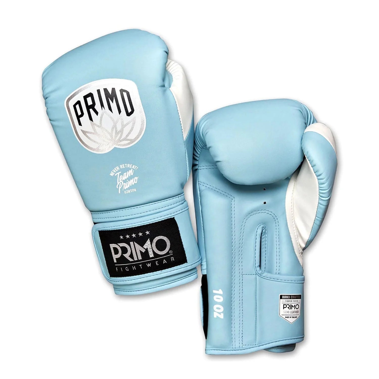 Primo Emblem 2.0 Semi Leather Boxing Gloves - Arctic Blue - Stone Fight Shop