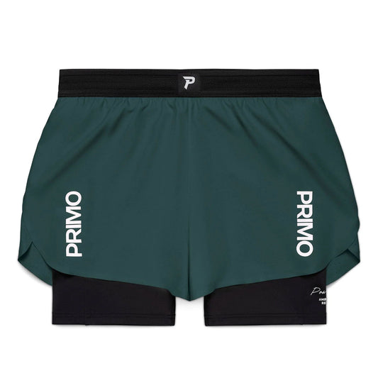 Primo E.S.C (Elite Strikers Club) Compression Shorts - Forest Green - Stone Fight Shop