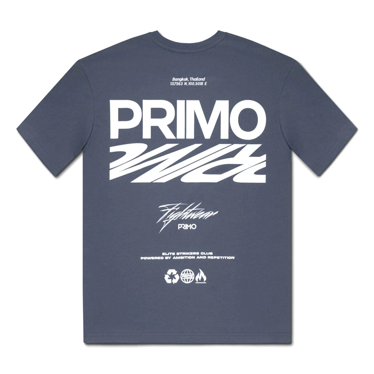 Primo E.S.C (Elite Strikers Club) T-Shirt - Grey - Stone Fight Shop