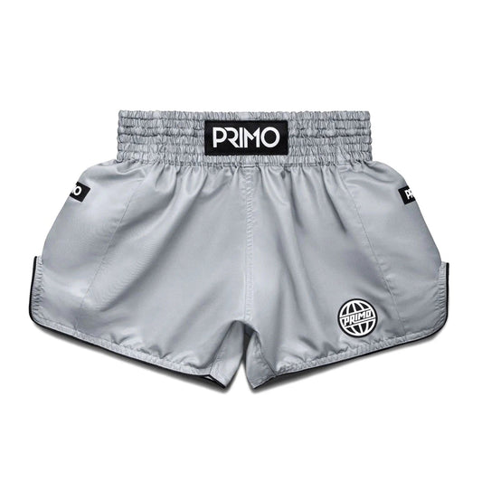 Primo Muay Thai Shorts - Alta Series - Tundra Grey - Stone Fight Shop