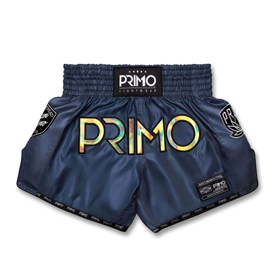 Primo Muay Thai Shorts - Hologram Series - Valor Grey - Stone Fight Shop