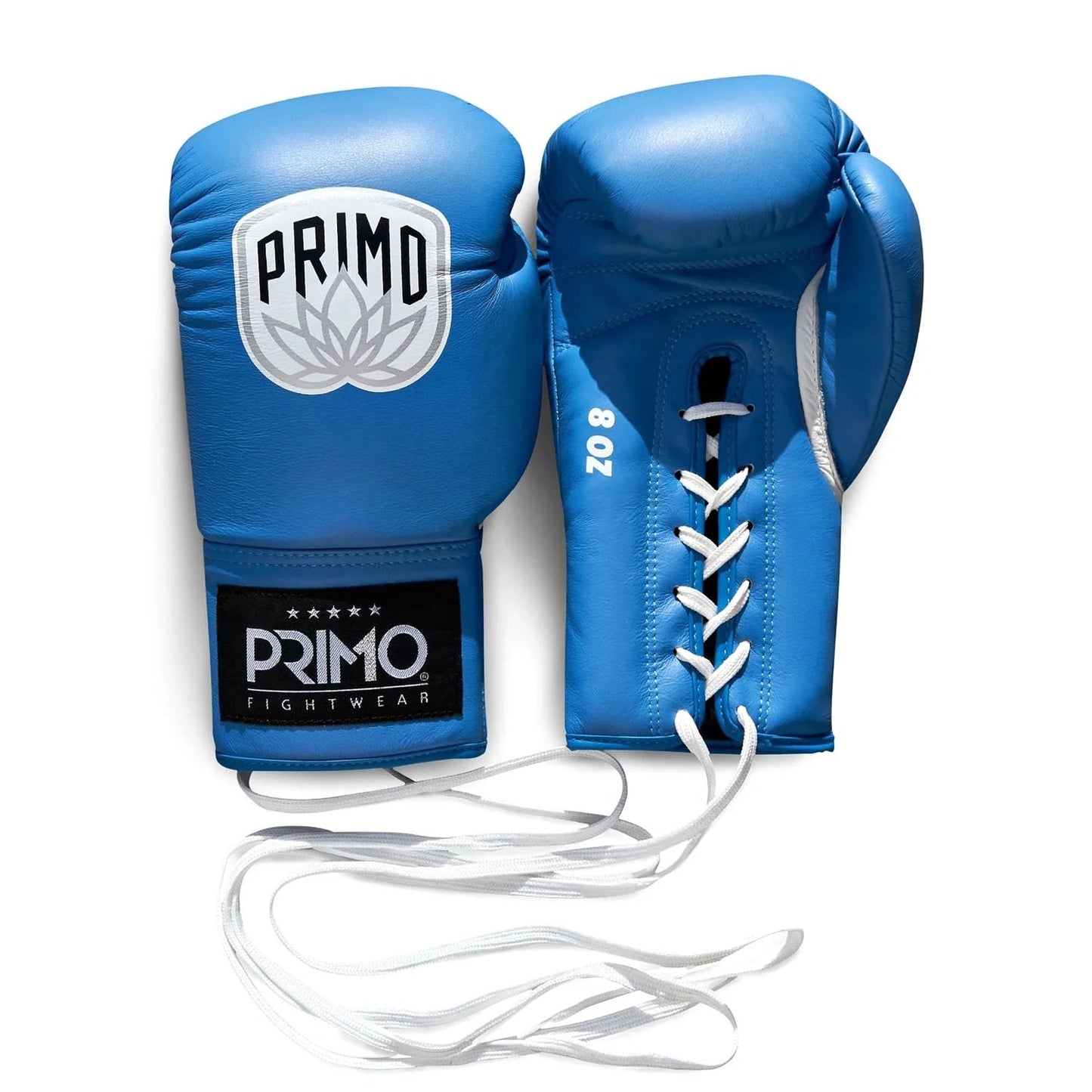 Primo Pro Lace - Up Boxing Gloves - Blue - Stone Fight Shop