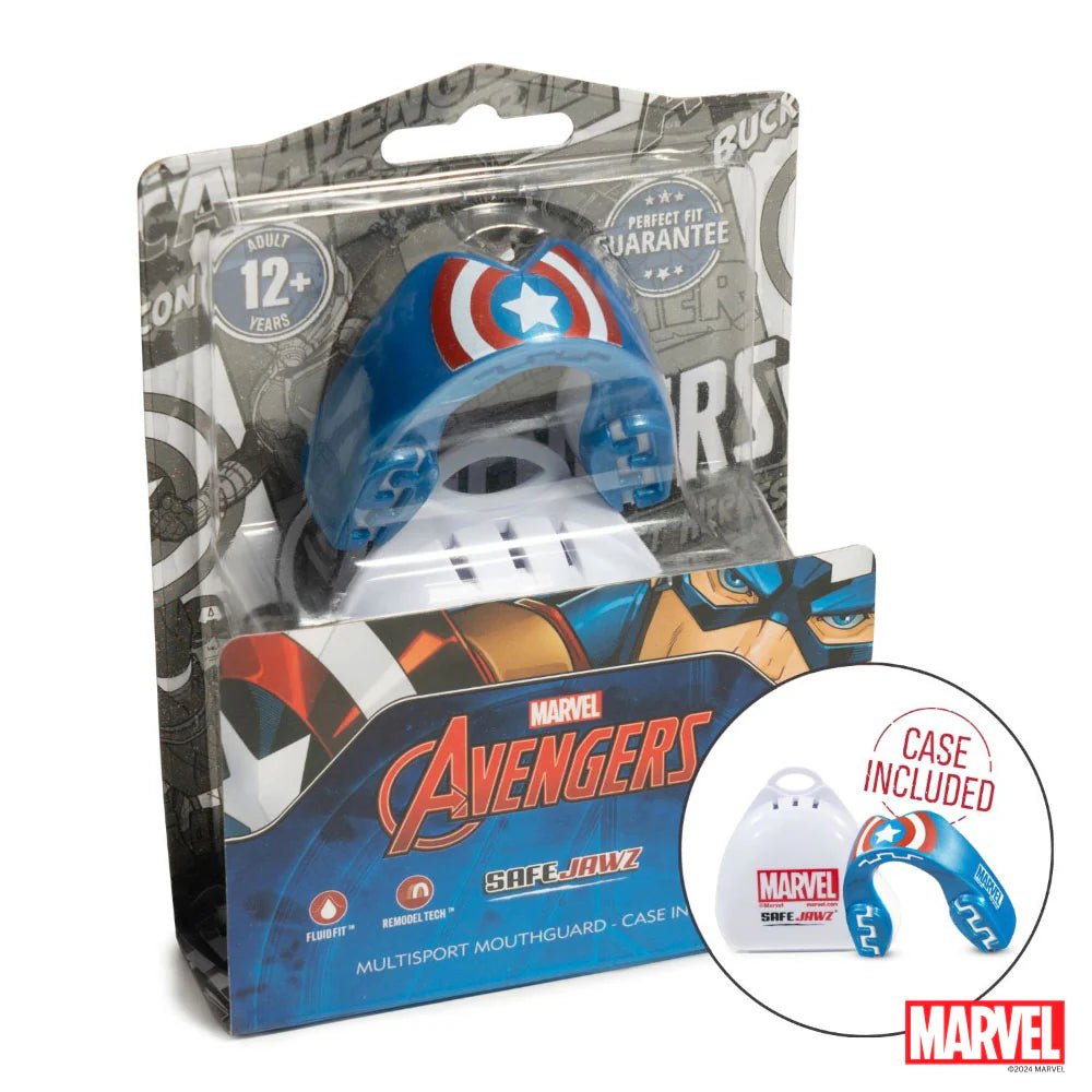 SafeJawz Marvel Captain America Mouthguard - Stone Fight Shop