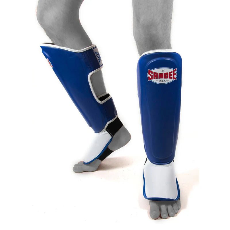 Sandee Kids Authentic Boot Shinguards - Blue & White - Stone Fight Shop
