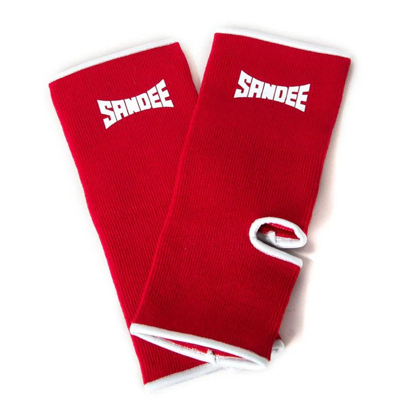 Sandee Premium Ankle Supports - Red & White - Stone Fight Shop