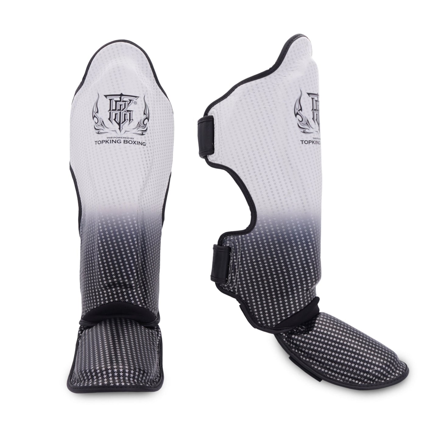 Top King Shin Guards Silver Super Star - Stone Fight Shop