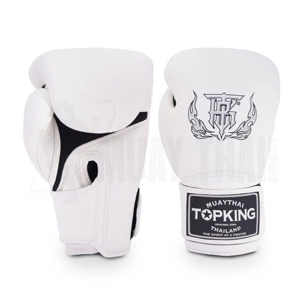 Top King Super Air Boxing Gloves Black - Stone Fight Shop