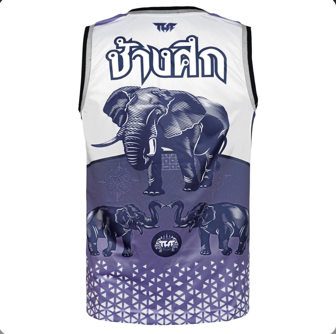 TUFF Tank Top War Elephant Grey-Blue - Stone Fight Shop