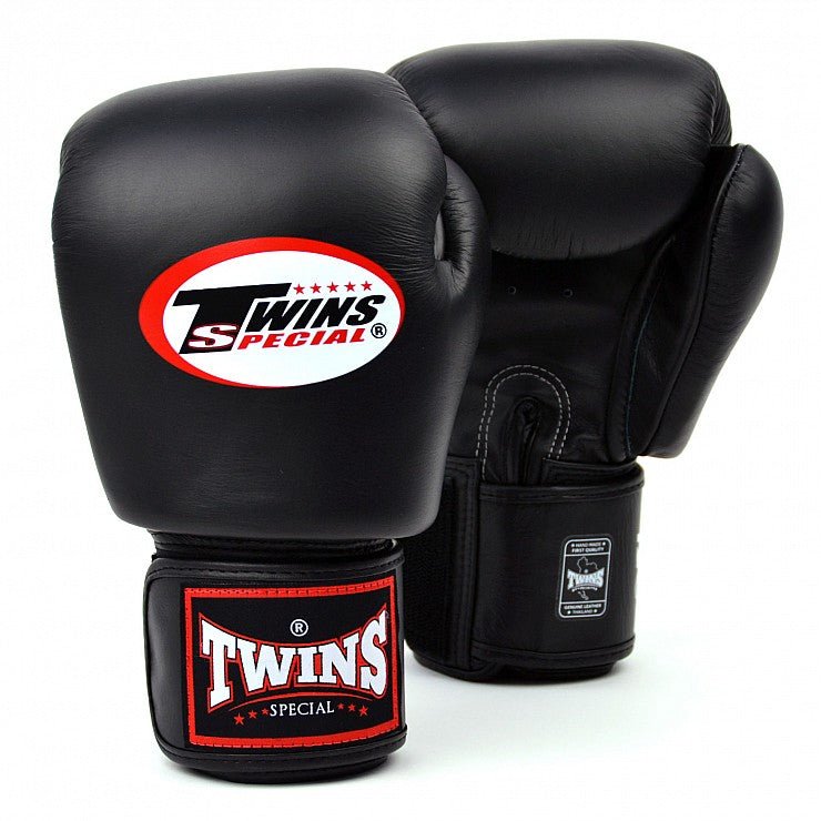 Twins Black Velcro Boxing Gloves - Stone Fight Shop