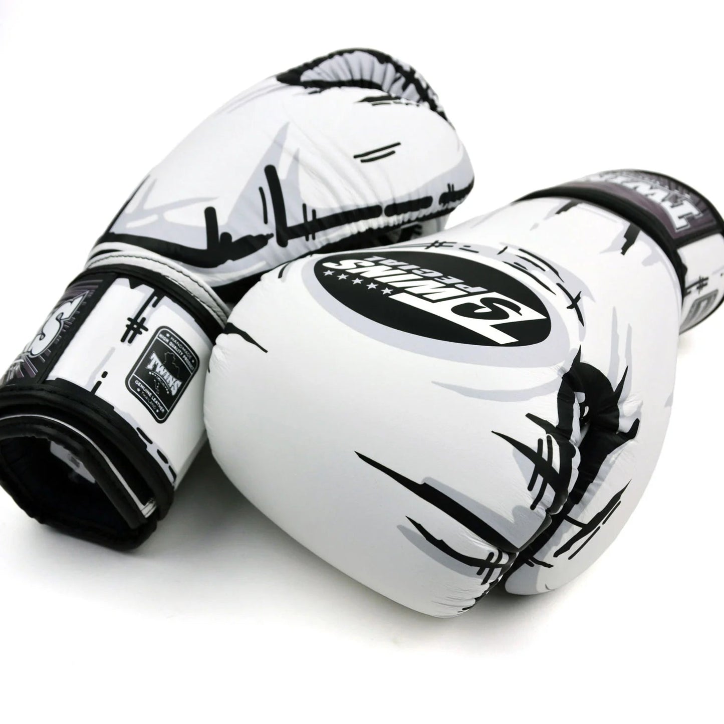 Twins Comic Boxing Gloves White - Stone Fight Shop