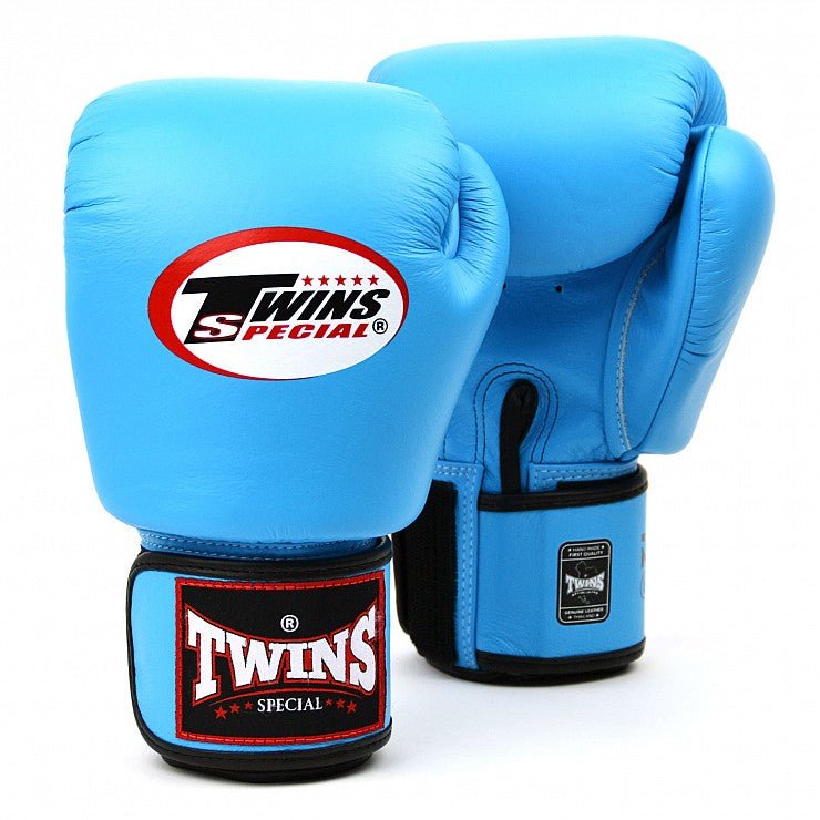 Twins Light Blue Velcro Boxing Gloves - Stone Fight Shop