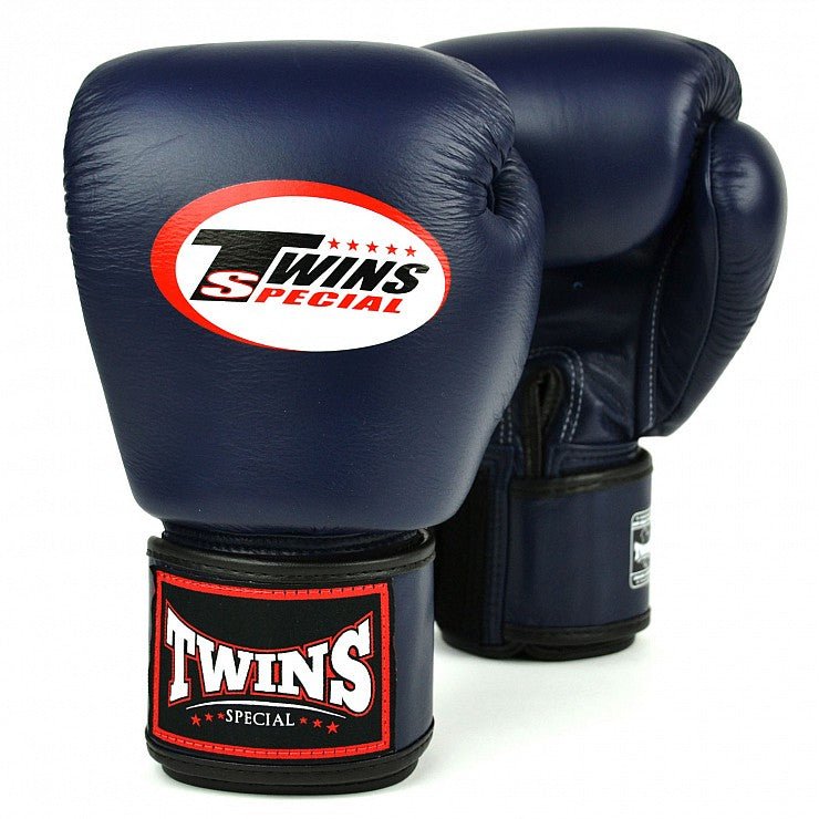 Twins Navy Blue Velcro Boxing Gloves - Stone Fight Shop