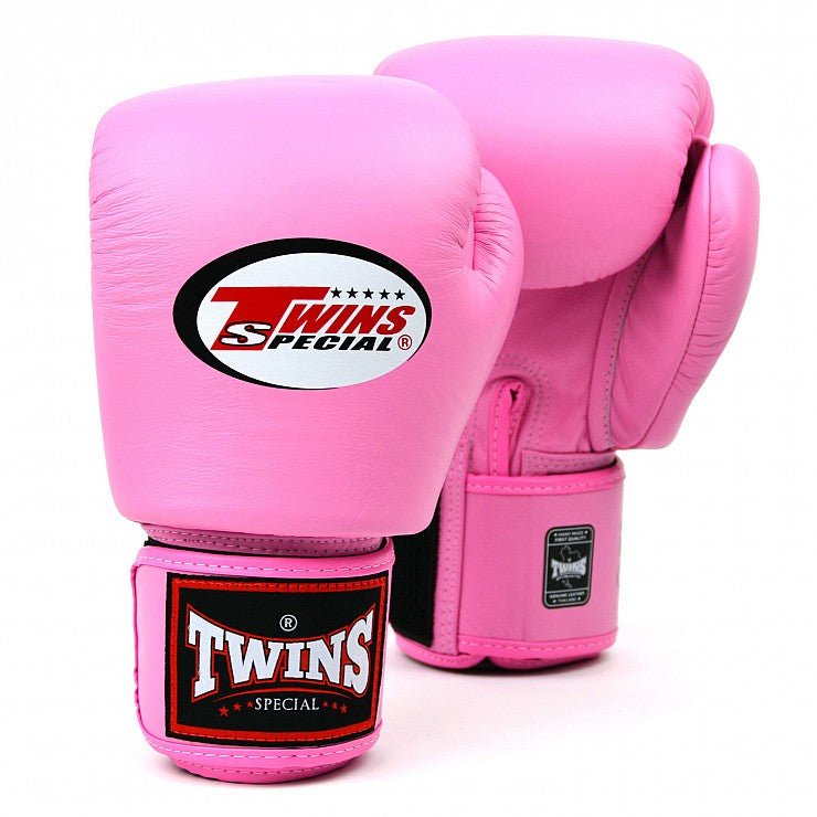 Twins Pink Velcro Boxing Gloves - Stone Fight Shop