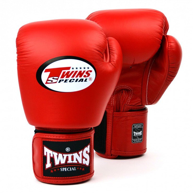Twins Red Velcro Boxing Gloves - Stone Fight Shop