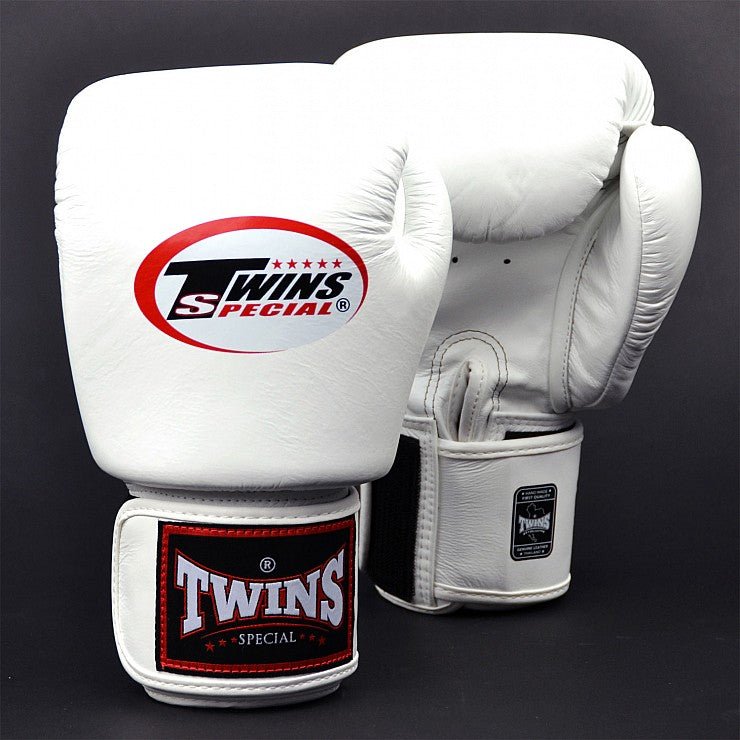 Twins White Velcro Boxing Gloves - Stone Fight Shop