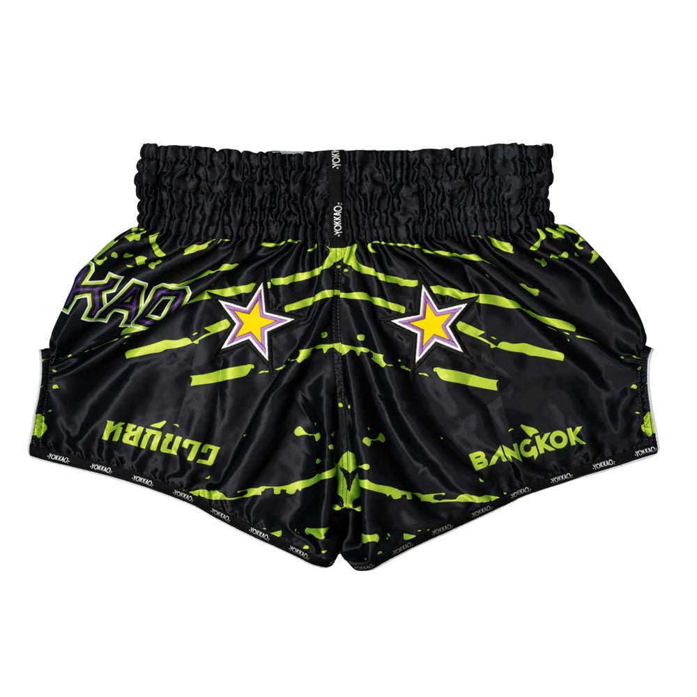 Yokkao Angry Bull Muay Thai Shorts - Black - Stone Fight Shop