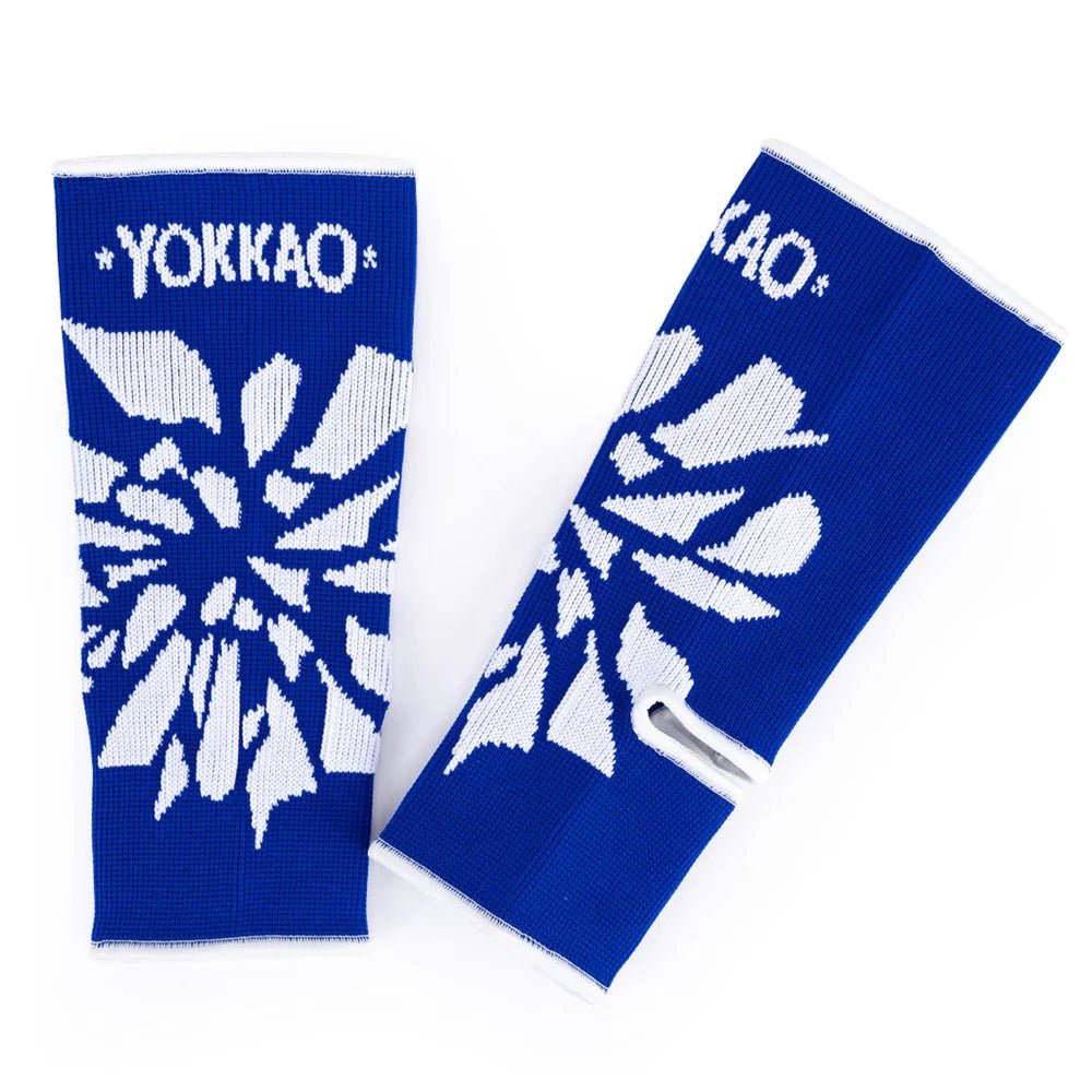 Yokkao Broken Ankle Guards - Blue - Stone Fight Shop