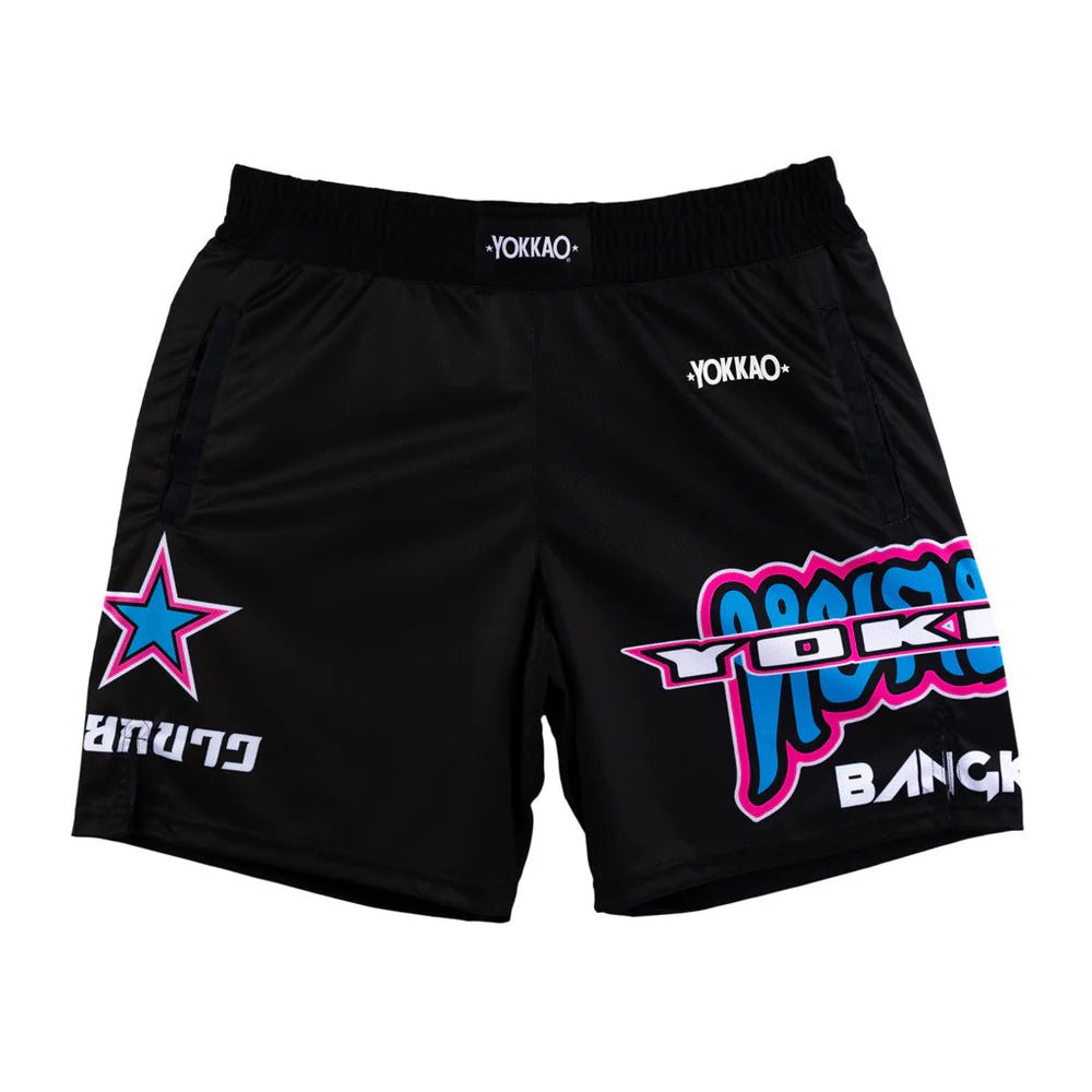 Yokkao East Club Workout Shorts Black - Stone Fight Shop