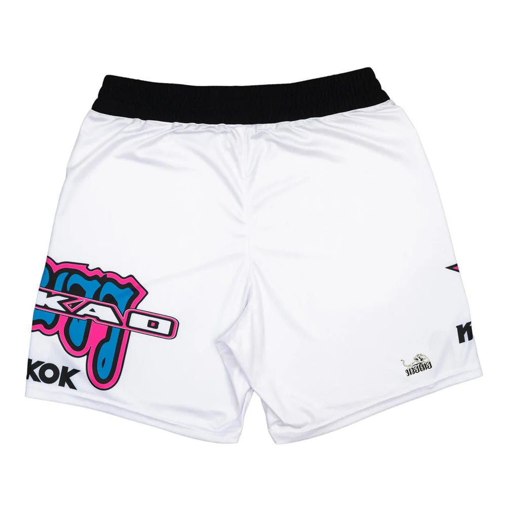 Yokkao East Club Workout Shorts White - Stone Fight Shop