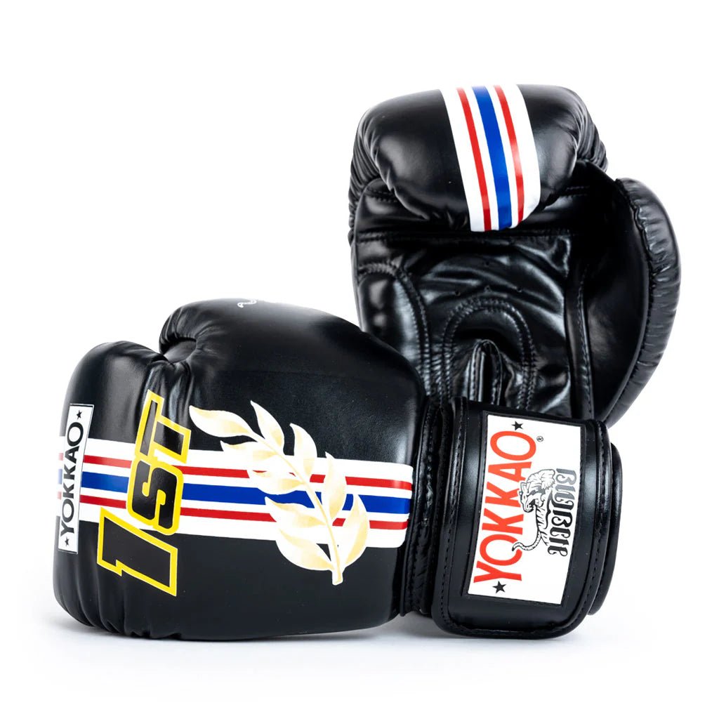 Yokkao First At The Race Boxing Gloves - Black - Stone Fight Shop