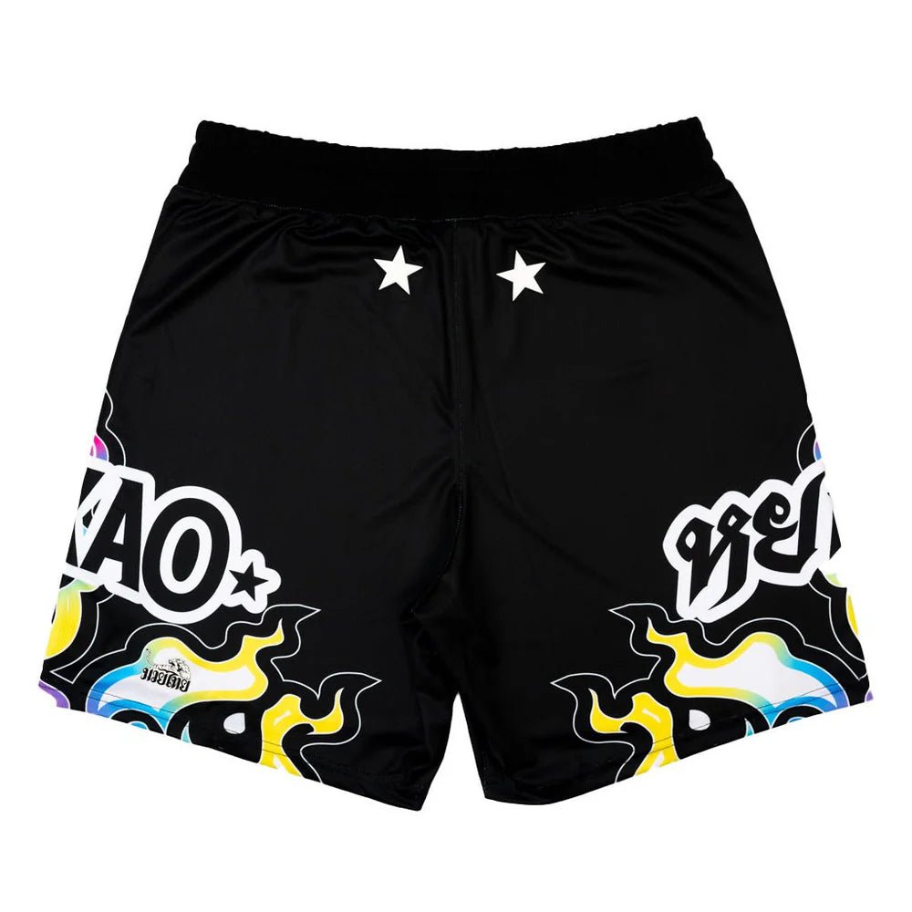 Yokkao Flames Workout Shorts - Black - Stone Fight Shop
