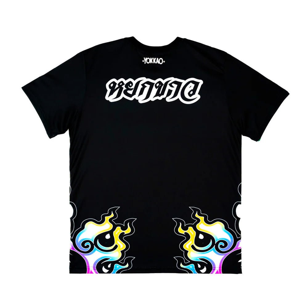 Yokkao Flames Workout T-Shirt - Black - Stone Fight Shop