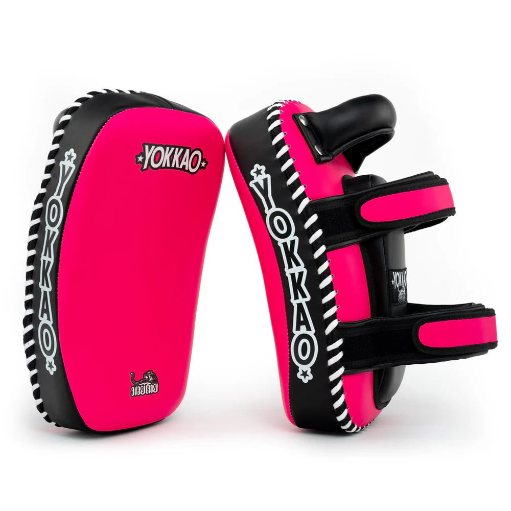 Yokkao Freestyle Kicking Pads - Fuchsia/ Black - Stone Fight Shop