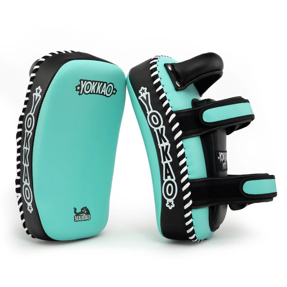 Yokkao Freestyle Kicking Pads - Tiffany/ Black - Stone Fight Shop