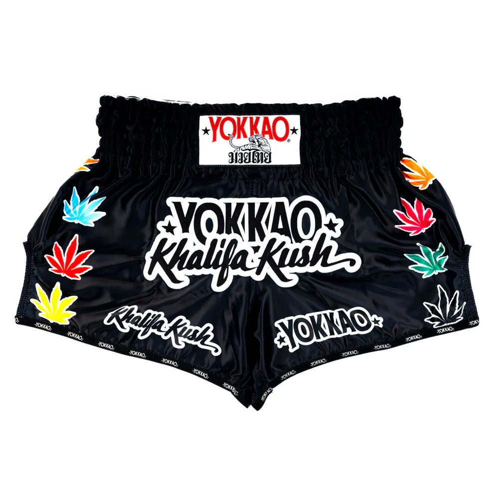 Yokkao Khalifa Kush Muay Thai Shorts - Black - Stone Fight Shop