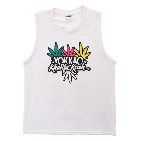 Yokkao Khalifa Kush Tank Top - White - Stone Fight Shop