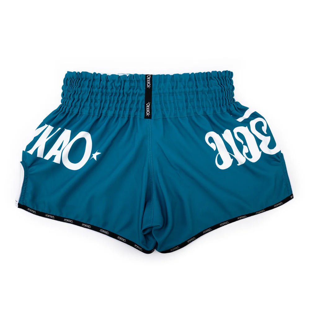 Yokkao Legacy Muay Thai Shorts - Aquamarine - Stone Fight Shop