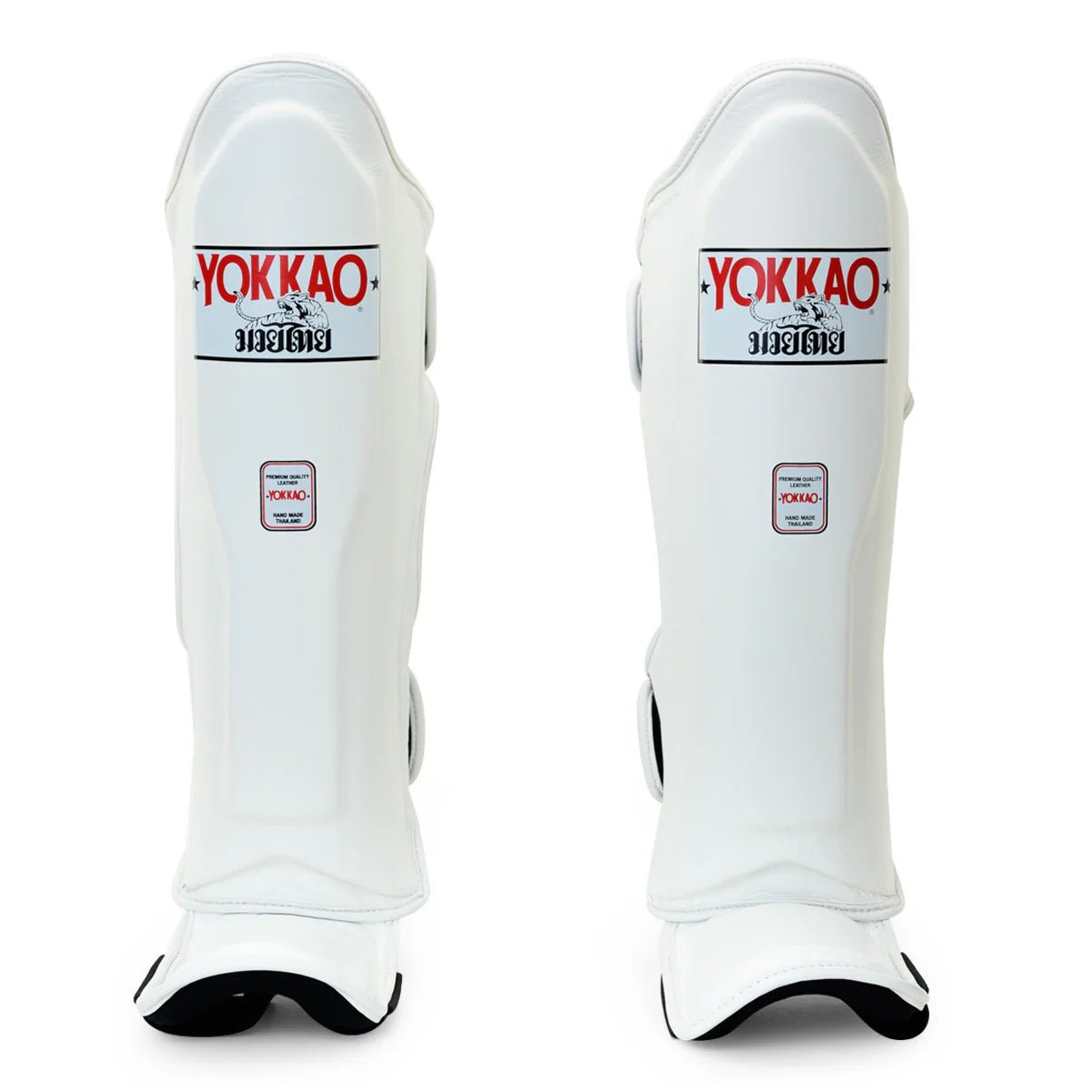 Yokkao Matrix White Shin Guards - Stone Fight Shop