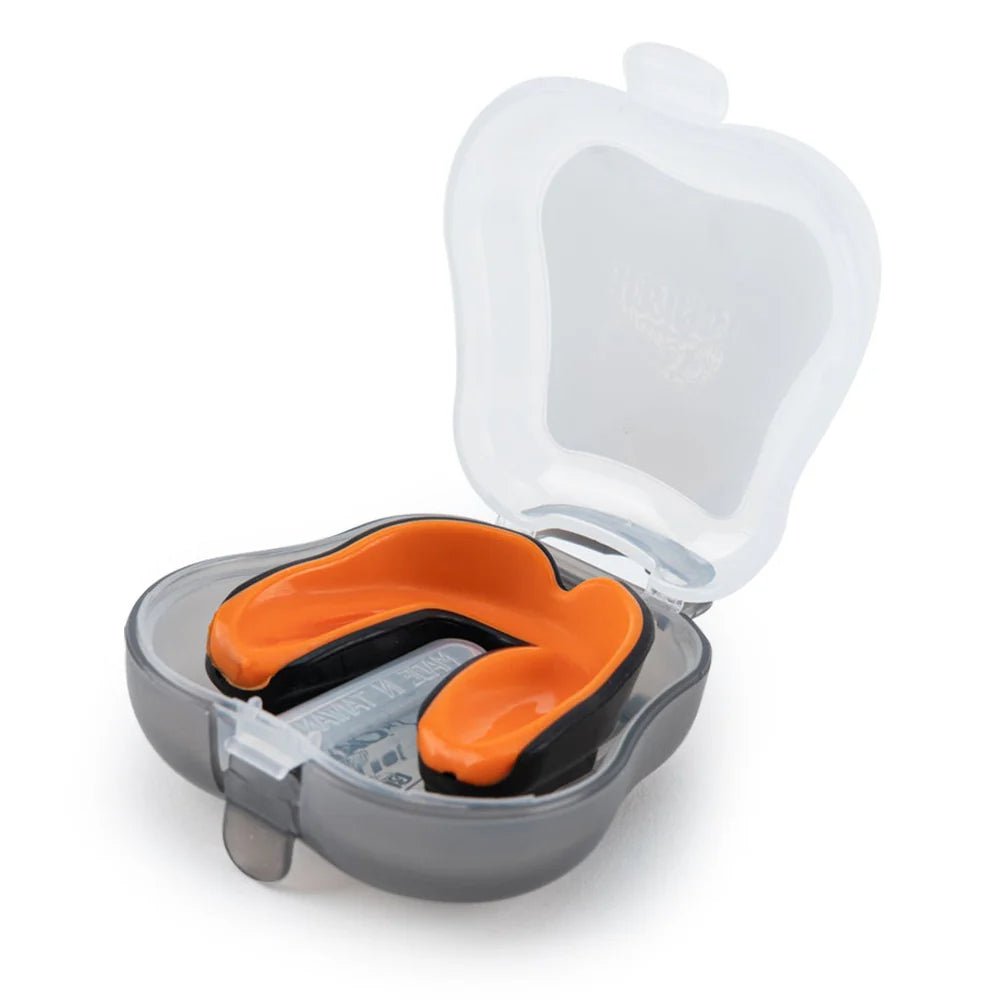 Yokkao Muay Thai Boxing Mouth Guard - Black/ Orange - Stone Fight Shop
