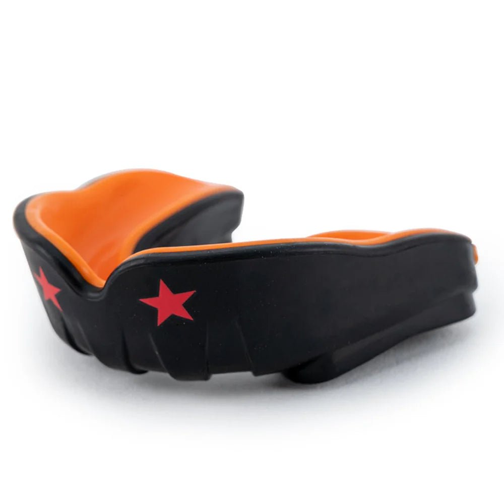 Yokkao Muay Thai Boxing Mouth Guard - Black/ Orange - Stone Fight Shop