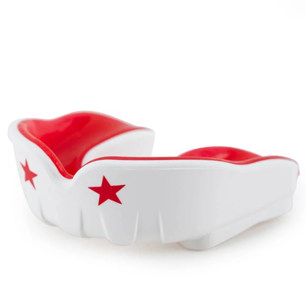 Yokkao Muay Thai Boxing Mouth Guard - White/ Red - Stone Fight Shop